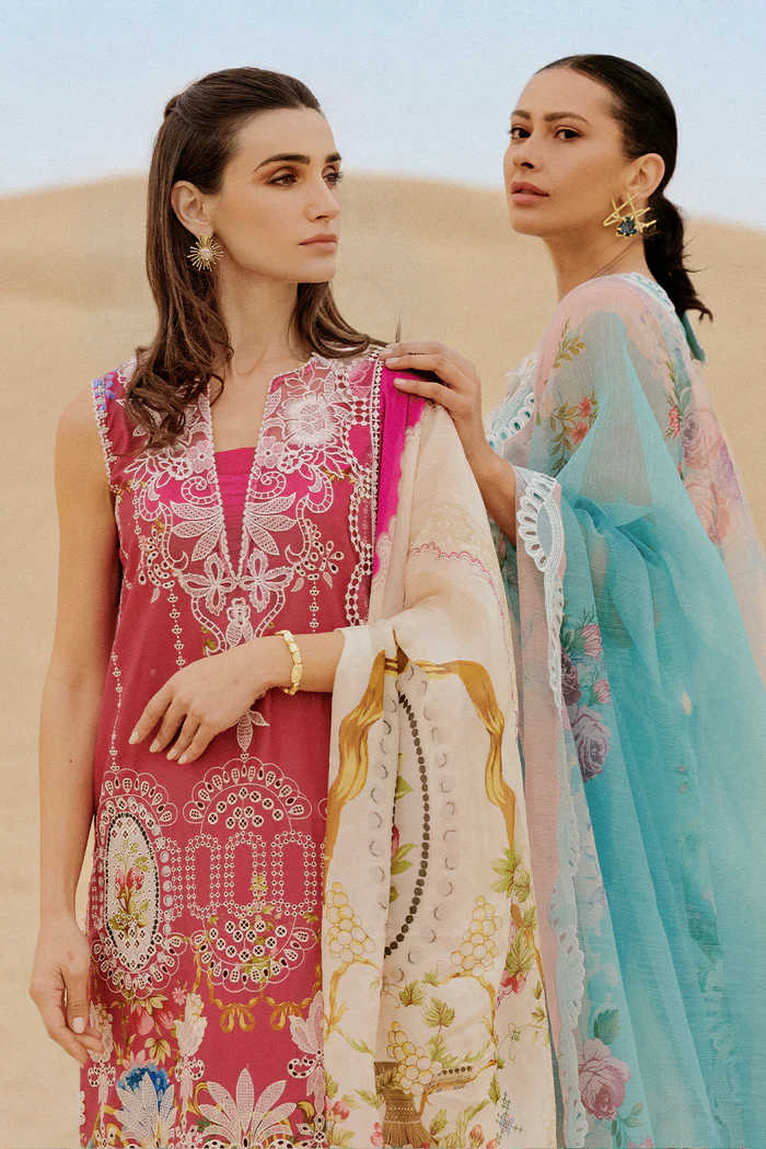 Saira Rizwan Luxury Lawn 2026 | ZUMAR-SRL26-02 3