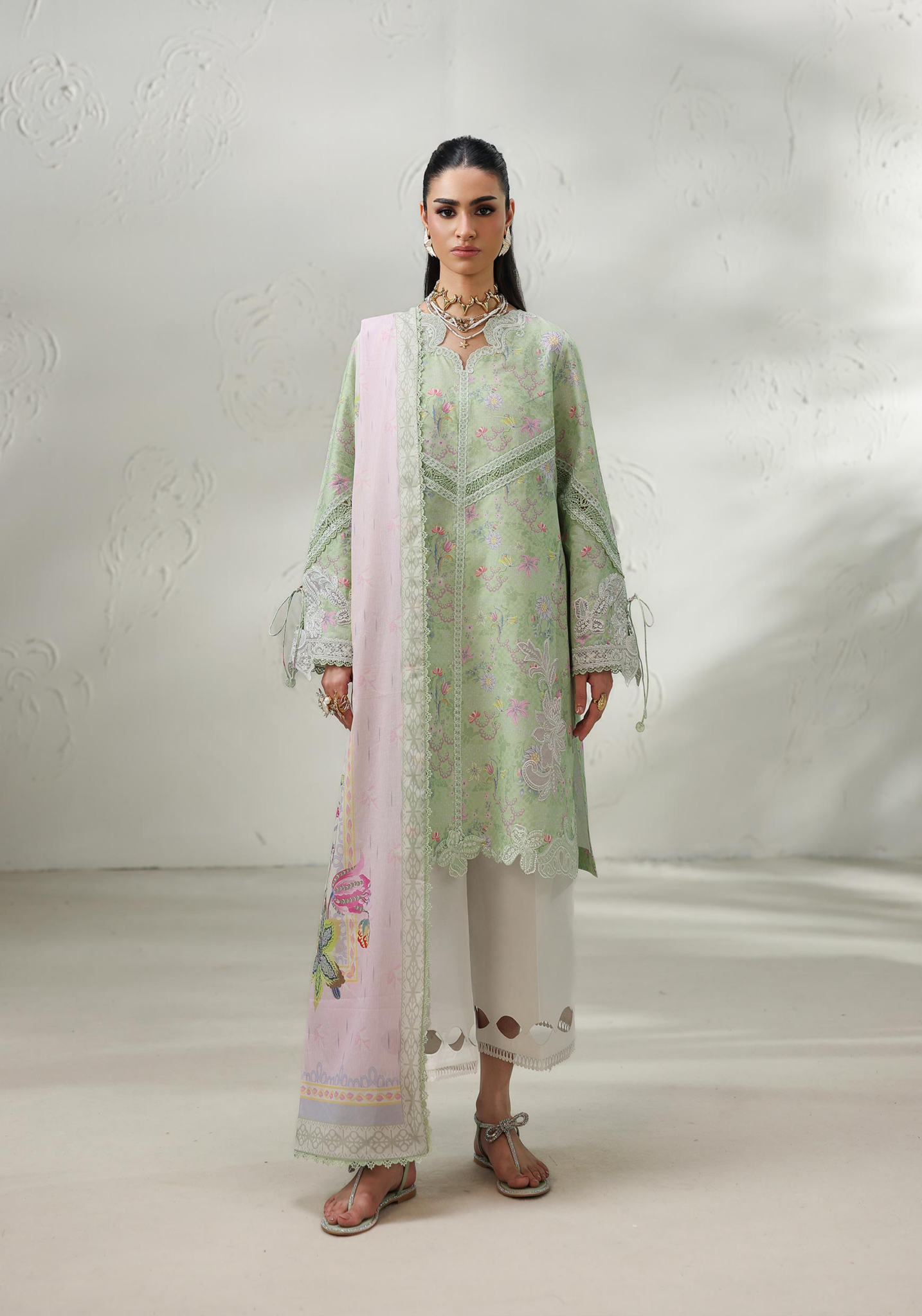 Qalamkar Qalamkar QPrints Embroidered Lawn Unstitched 3Pc Suit QQP-01A Talya