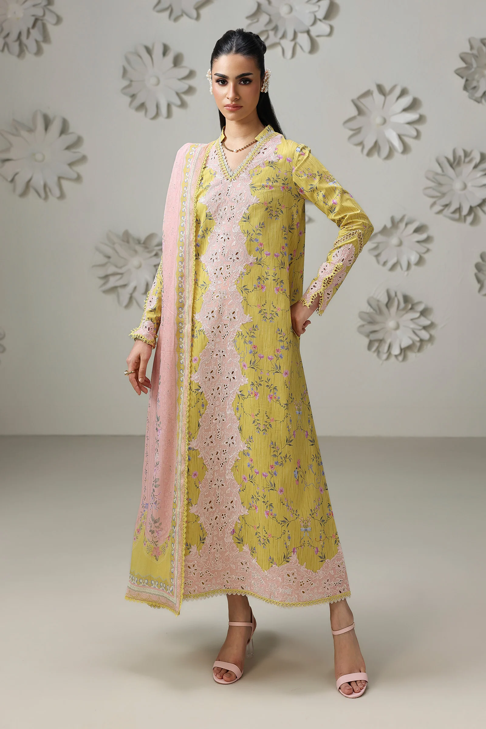 Qalamkar Qalamkar QPrints Embroidered Lawn Unstitched 3Pc Suit QQP-03B Areej