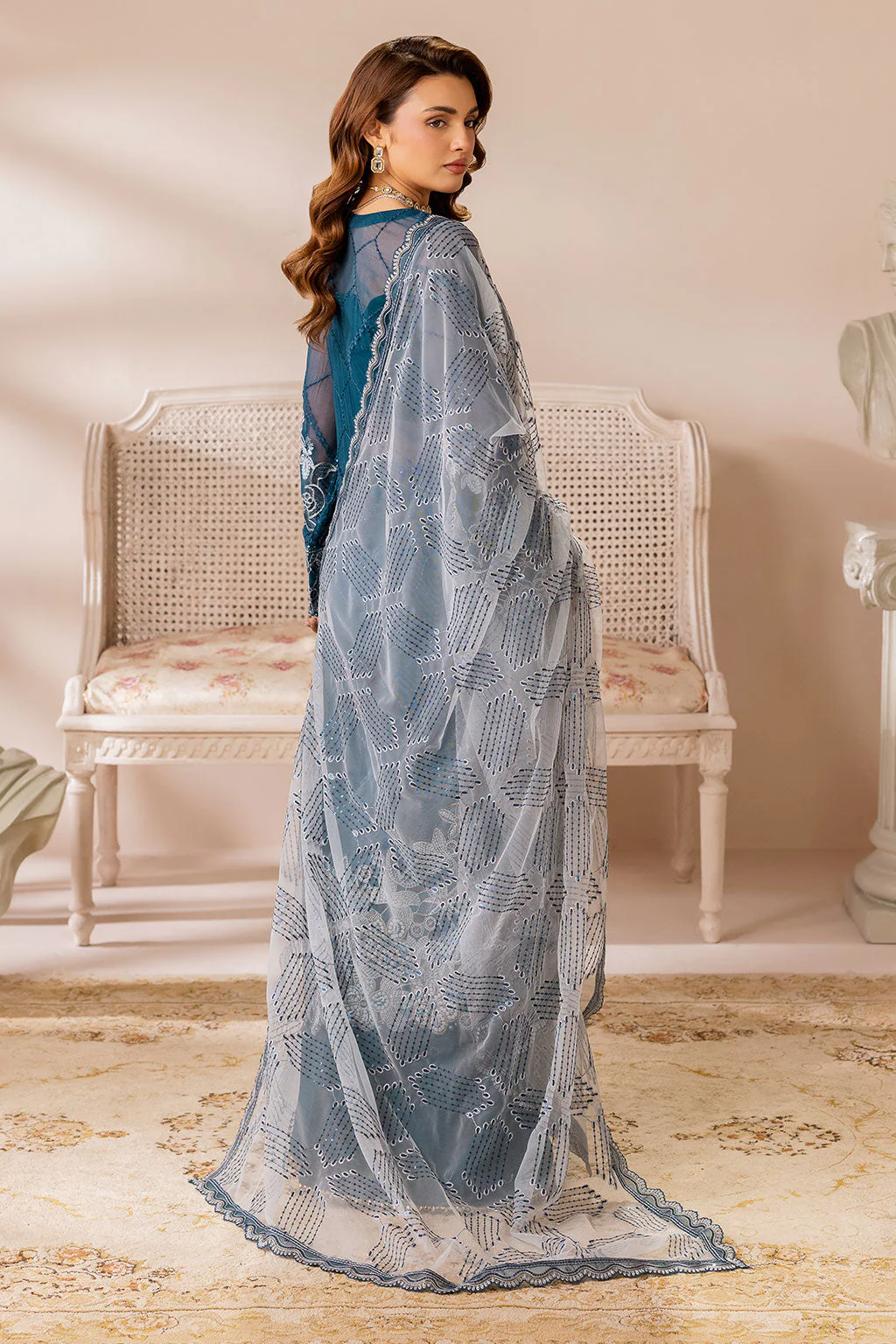 Ramsha Satrangi Chiffon Collection 2026 || ST-101 3