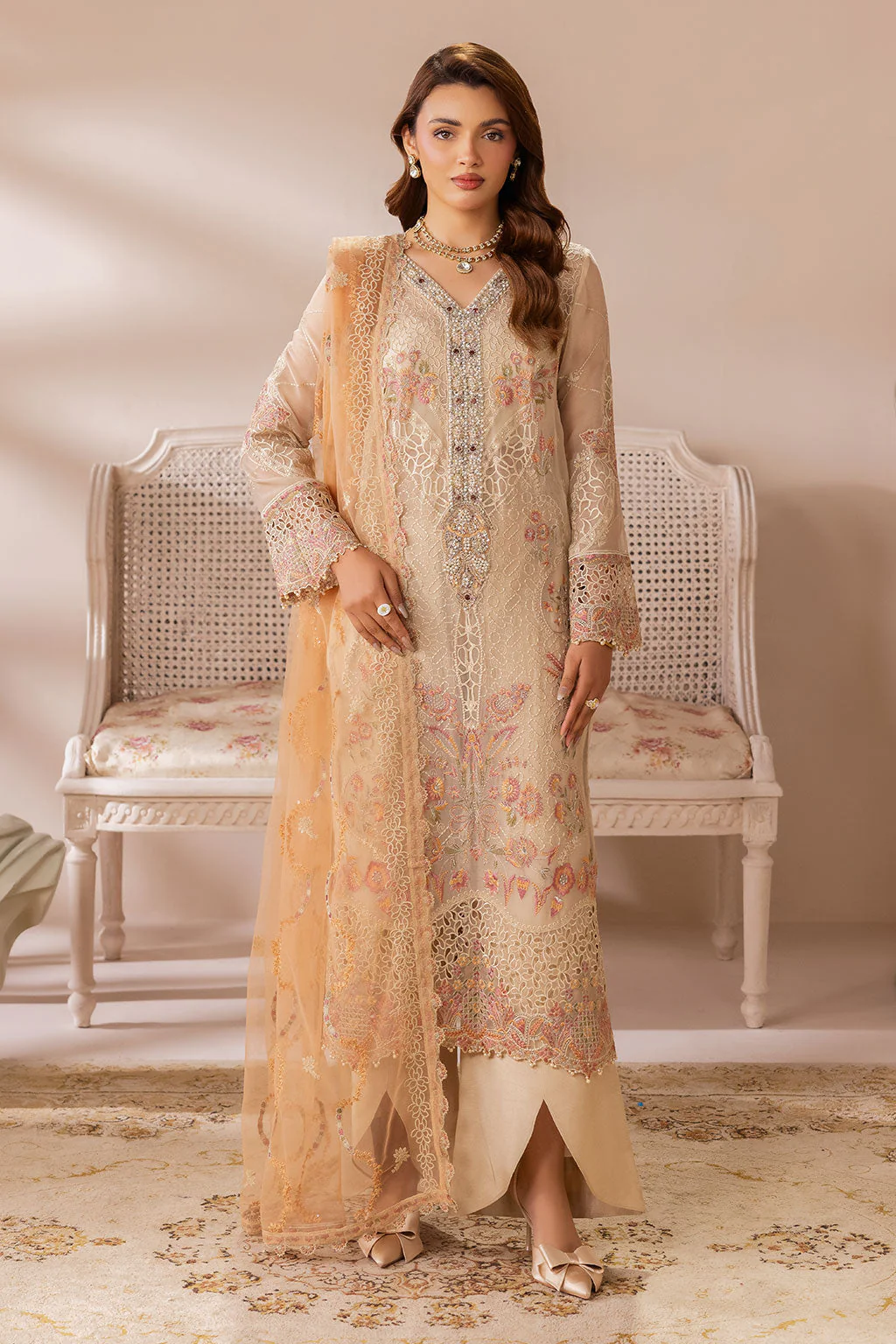 Ramsha Satrangi Chiffon Collection 2026 || ST-102