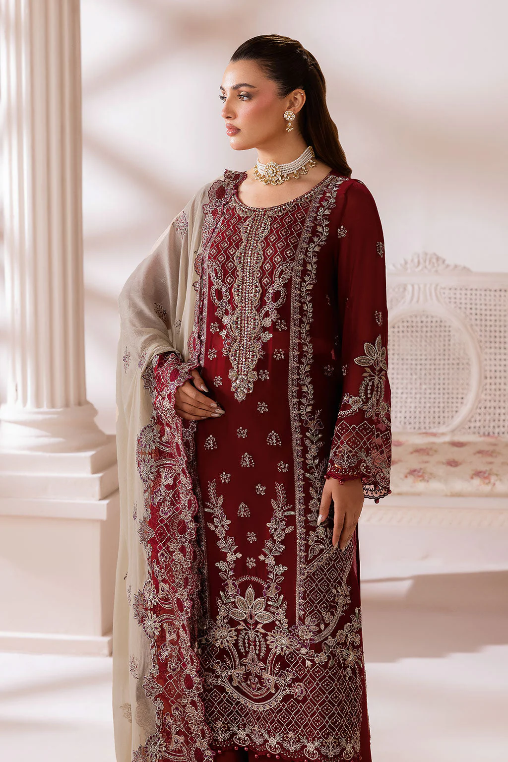 Ramsha Satrangi Chiffon Collection 2026 || ST-103 4