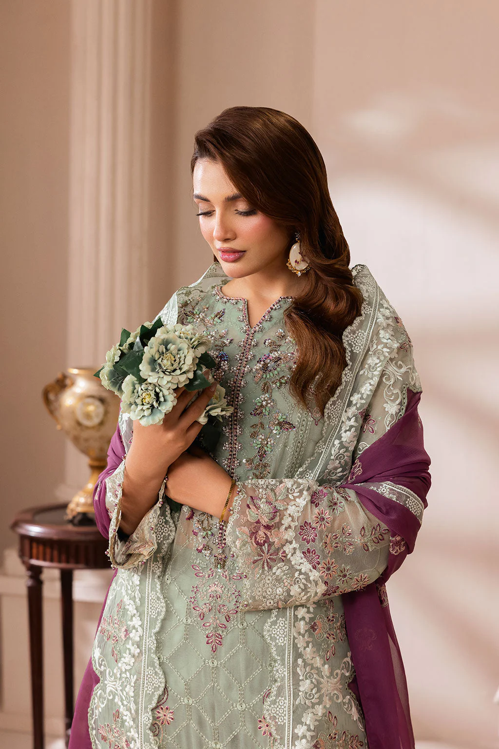 Ramsha Satrangi Chiffon Collection 2026 || ST-104 3