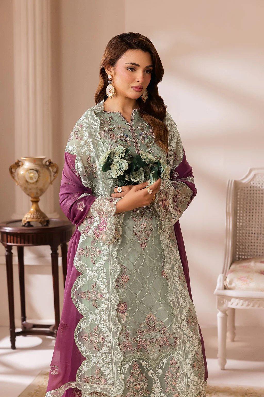 Ramsha Satrangi Chiffon Collection 2026 || ST-104 4