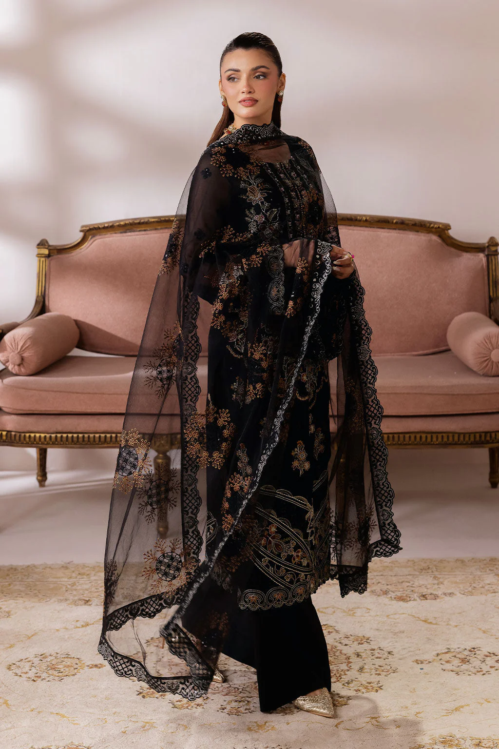 Ramsha Satrangi Chiffon Collection 2026 || ST-105 3