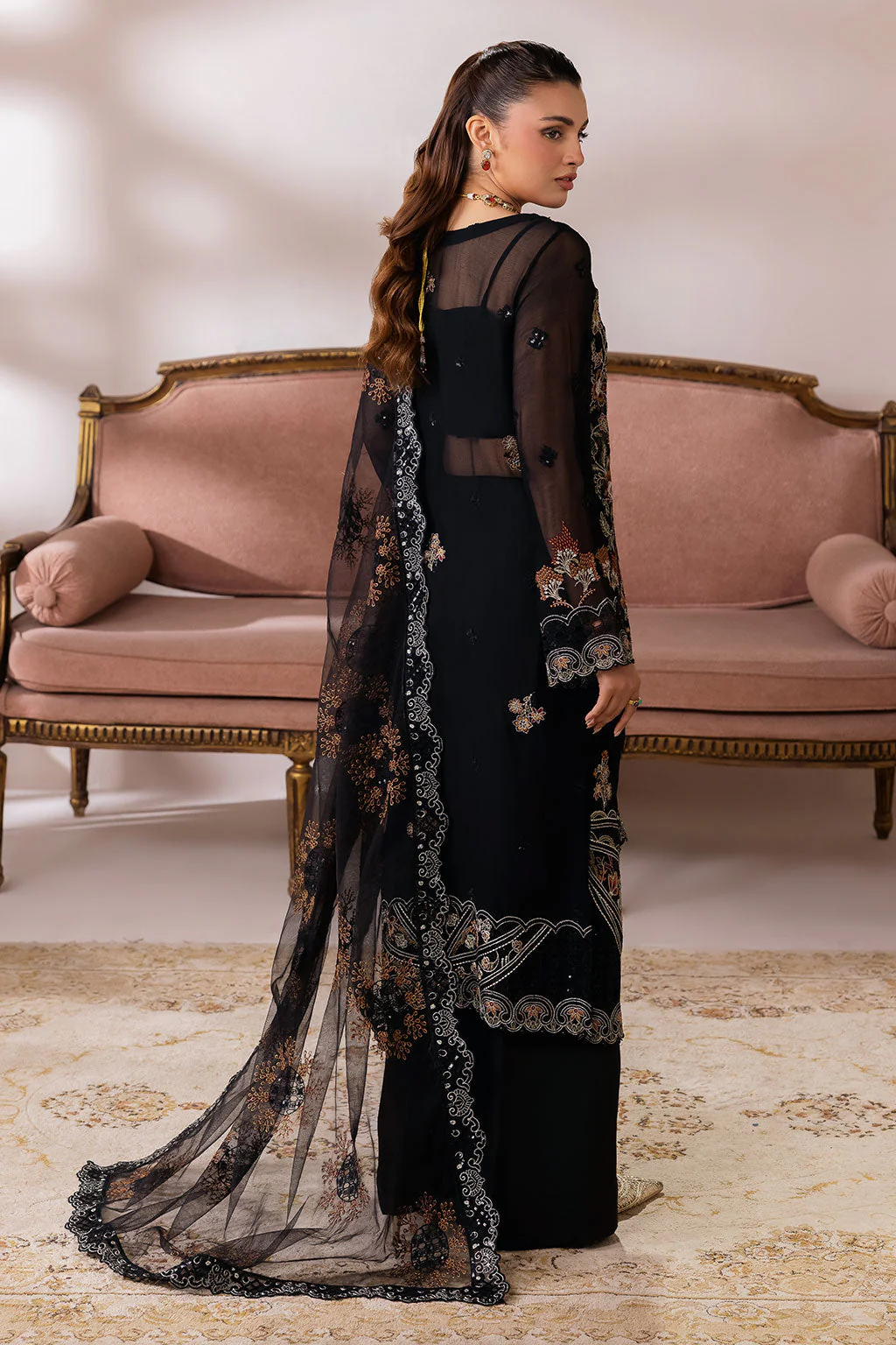 Ramsha Satrangi Chiffon Collection 2026 || ST-105 4