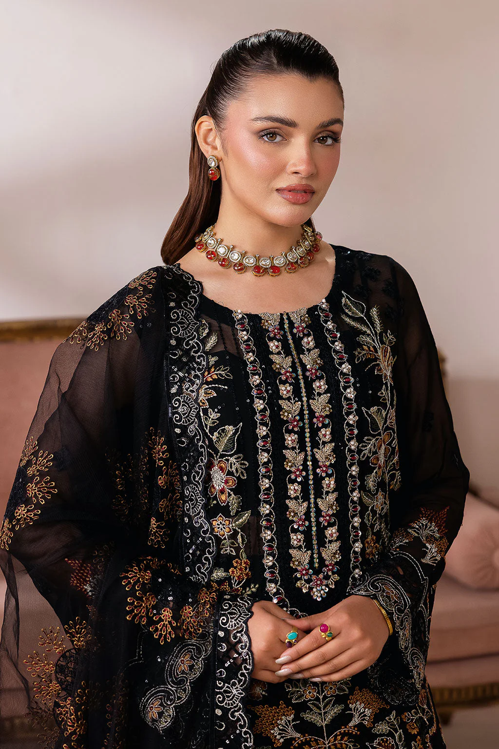 Ramsha Satrangi Chiffon Collection 2026 || ST-105 5