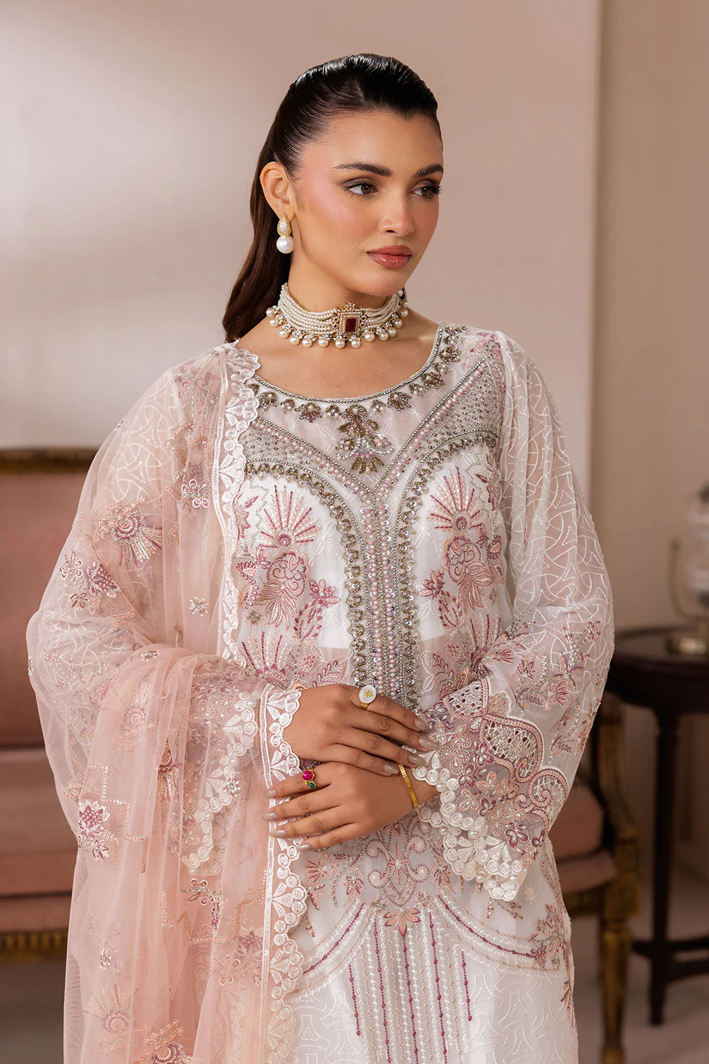 Ramsha Satrangi Chiffon Collection 2026 || ST-106 4
