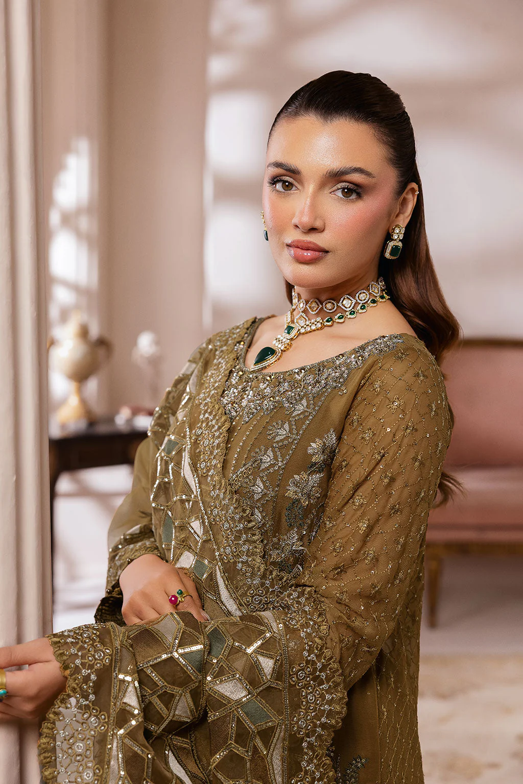 Ramsha Satrangi Chiffon Collection 2026 || ST-107 2