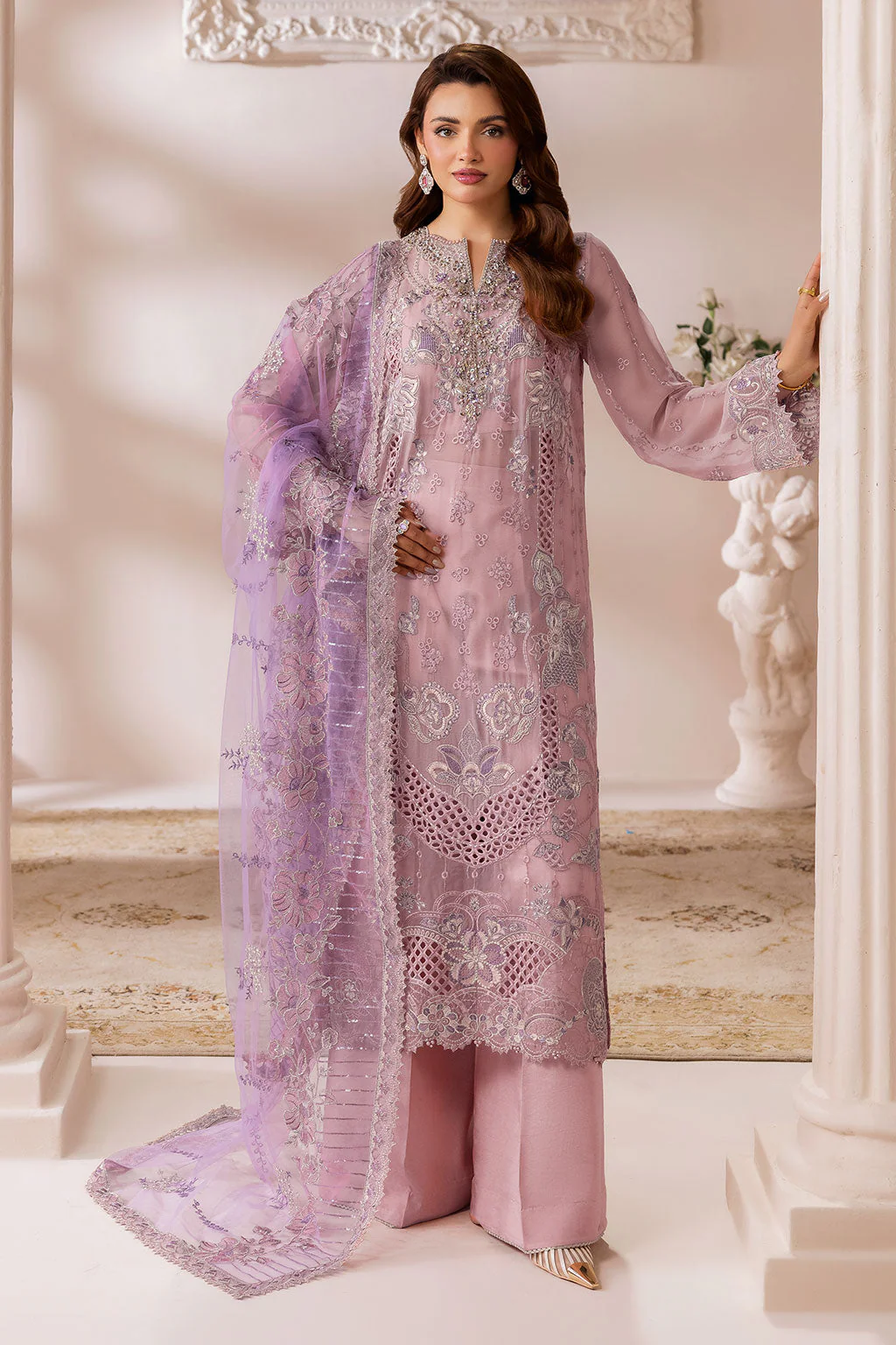 Ramsha Satrangi Chiffon Collection 2026 || ST-108