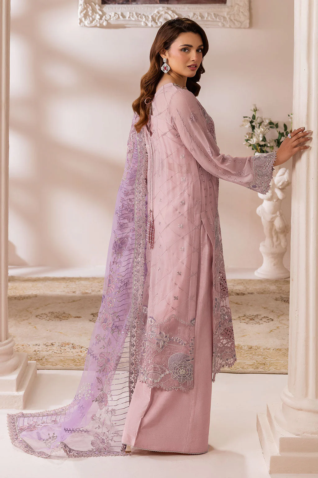 Ramsha Satrangi Chiffon Collection 2026 || ST-108 3