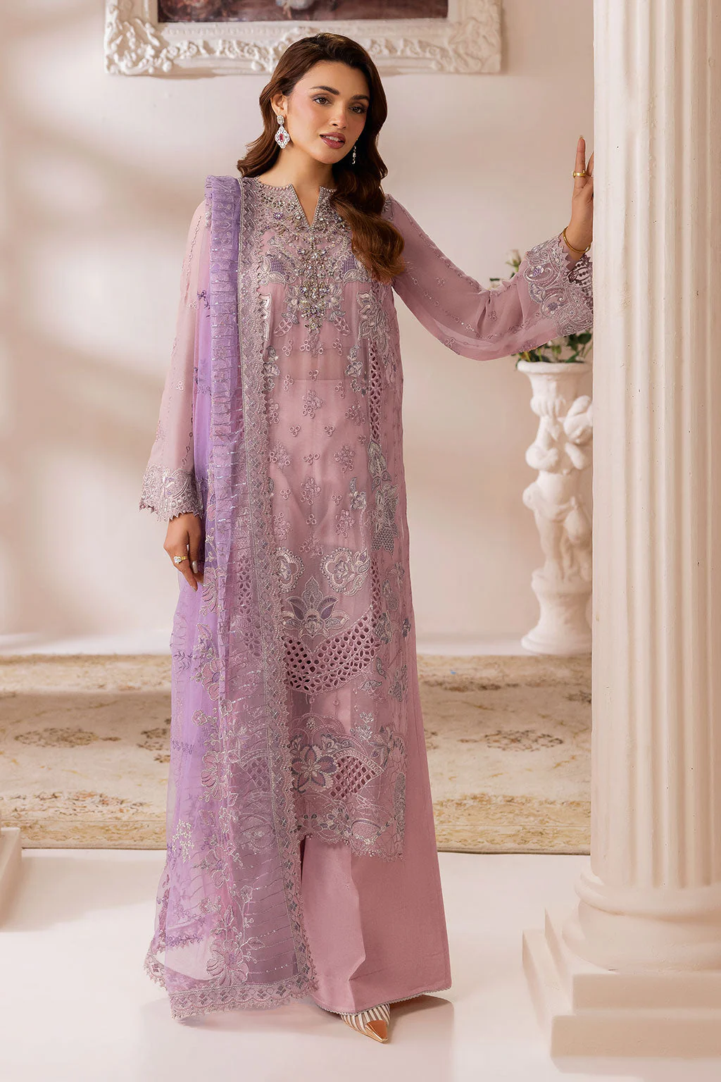 Ramsha Satrangi Chiffon Collection 2026 || ST-108 5