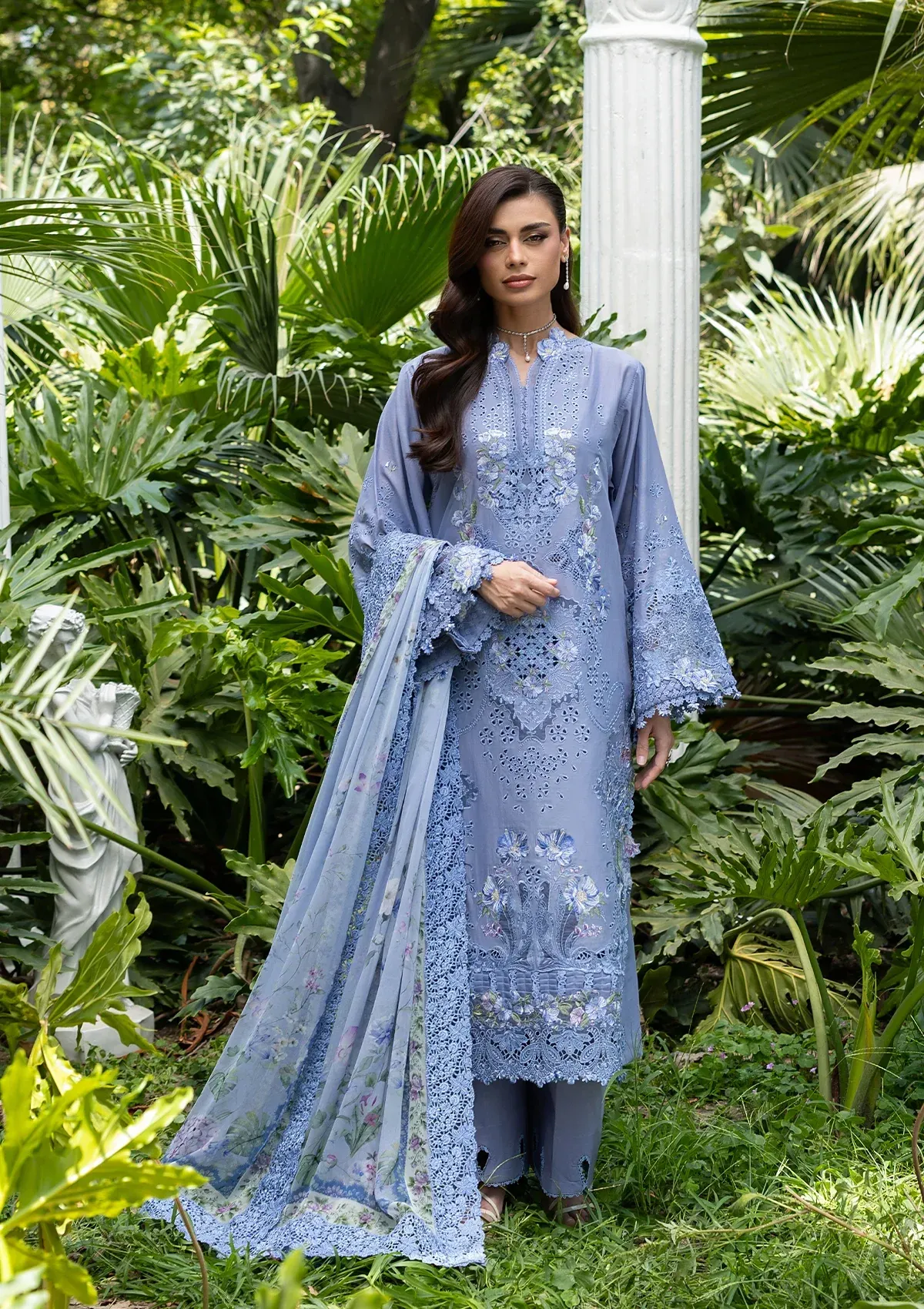 Elaf Luxury Lawn Vol 2 | 2026 || ELQ-2B LAVENDER LUXE