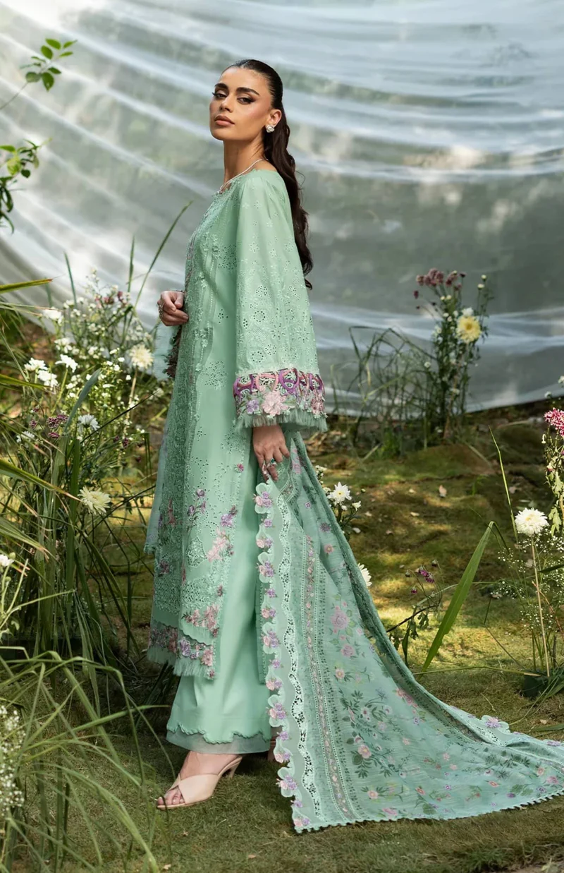 Elaf Luxury Lawn Vol 2 | 2026 || ELQ-3A DAISY CHAIN 3