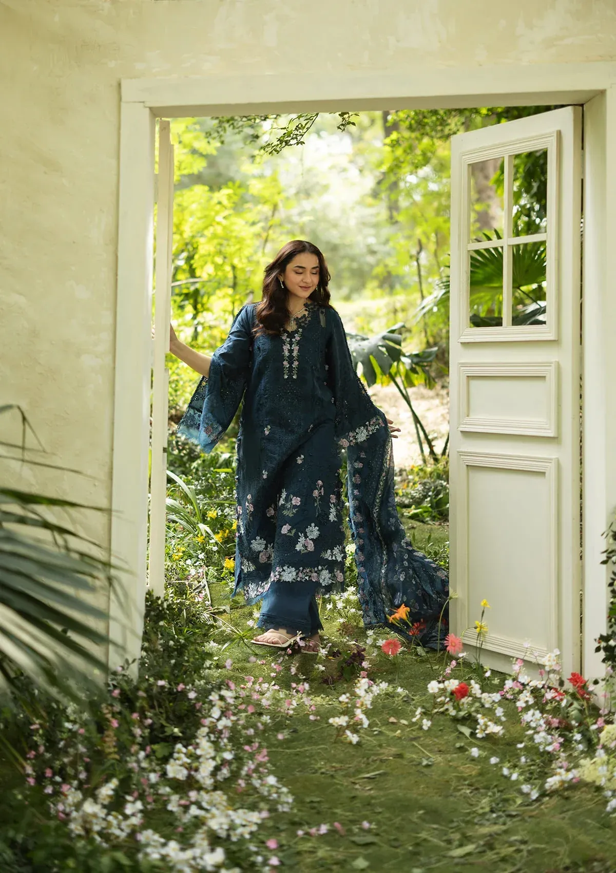Elaf Luxury Lawn Vol 2 | 2026 || ELQ-3B EMERALD FERN