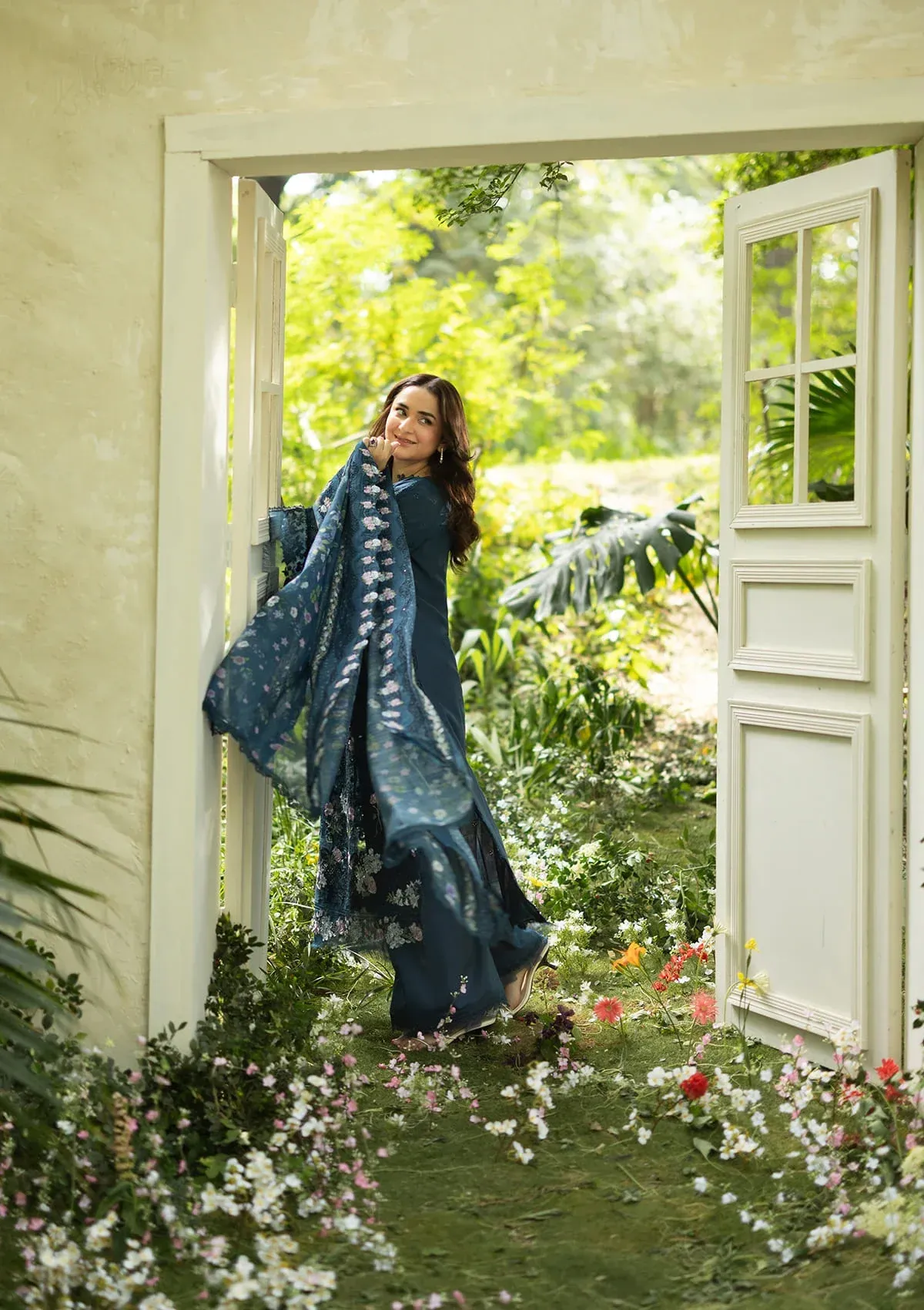 Elaf Luxury Lawn Vol 2 | 2026 || ELQ-3B EMERALD FERN 2