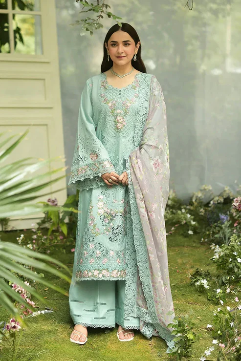 Elaf Luxury Lawn Vol 2 | 2026 || ELQ-6B MINT STORY